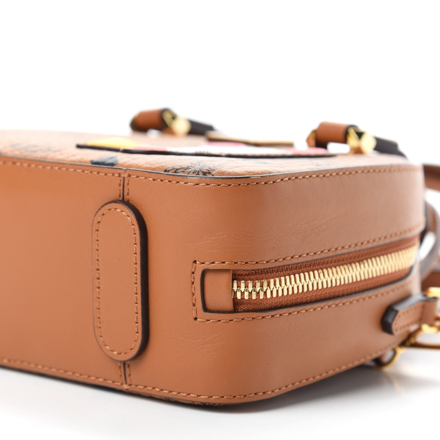 MCM Visetos Mini Year Of The Mouse Essential Crossbody Cognac 7 of 10