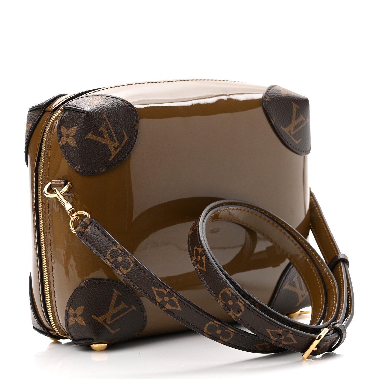 Louis Vuitton Patent Miroir Venice Bronze 3 of 9