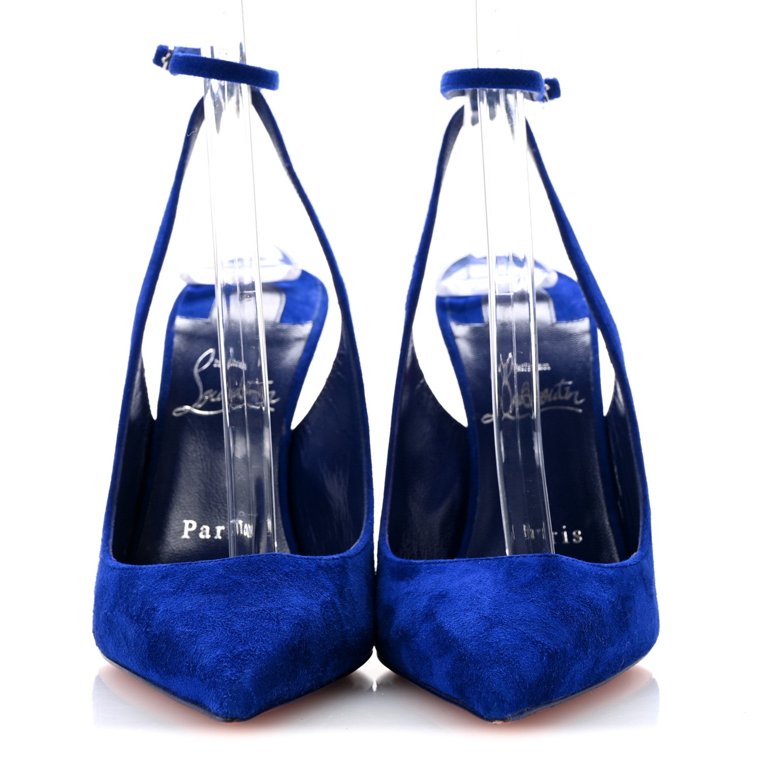 Christian Louboutin Veau Velours Condora Strap 100 Pumps 36.5 Galactiqueen 3 of 11