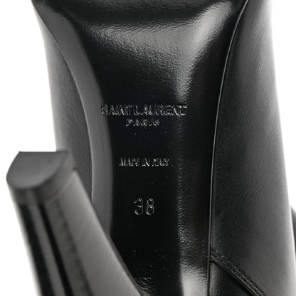 Saint Laurent Smooth Calfskin Le Maillon 95 Boots 38 Black 6 of 8