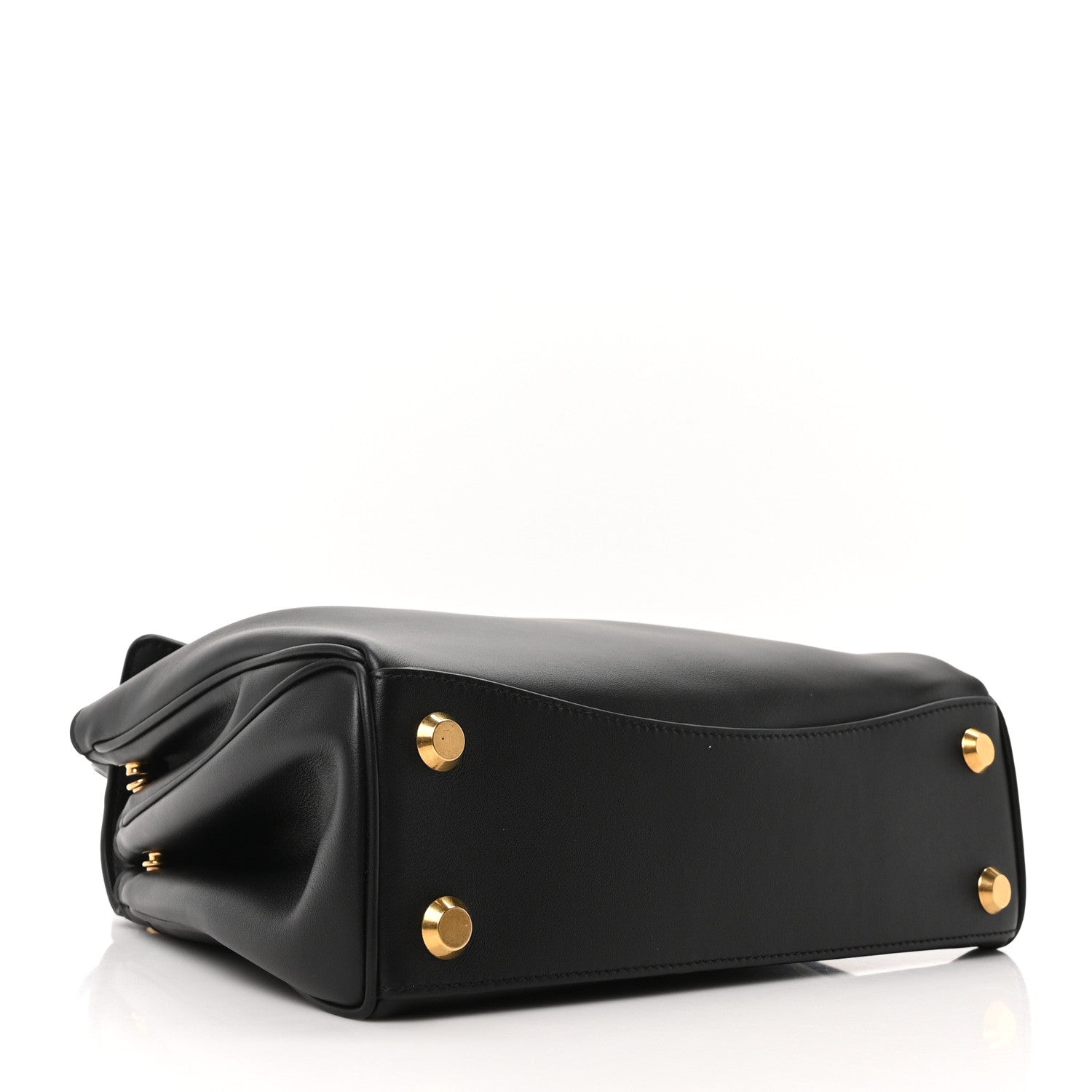 Balenciaga Natural Smooth Calfskin Small Rodeo Top Handle Handbag Black 4 of 10