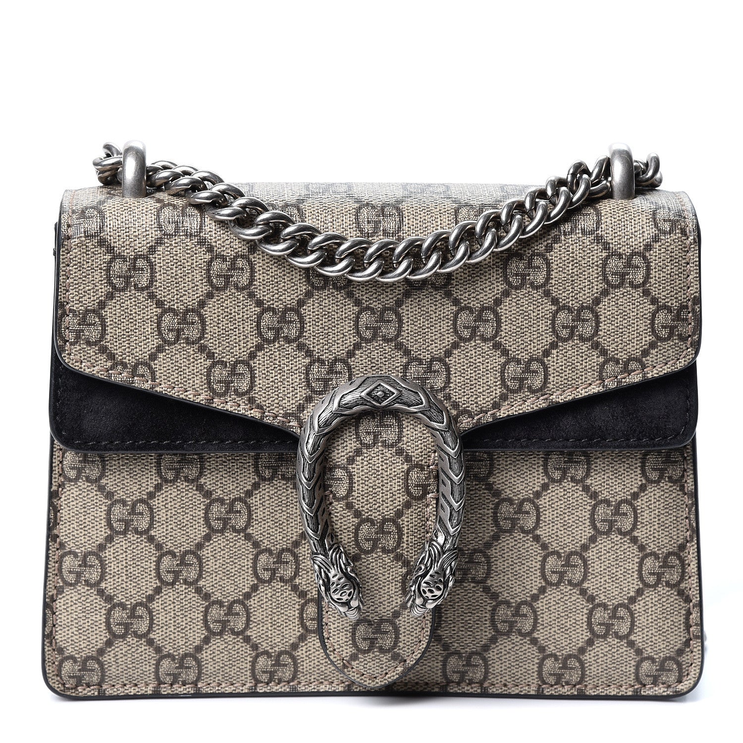 Gucci GG Supreme Monogram Mini Dionysus Shoulder Bag Black 1 of 9