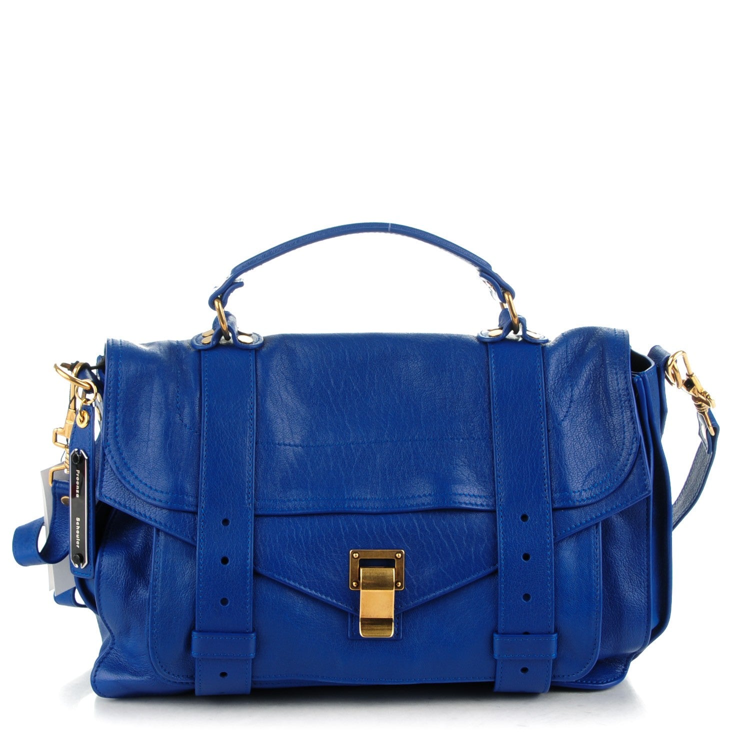 Proenza Schouler Lambskin Medium PS1 Satchel Royal Blue 1 of 7