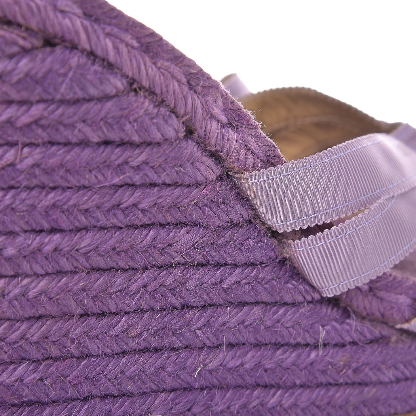 Grosgrain Cataribbon Espadrille Wedges 40 Purple