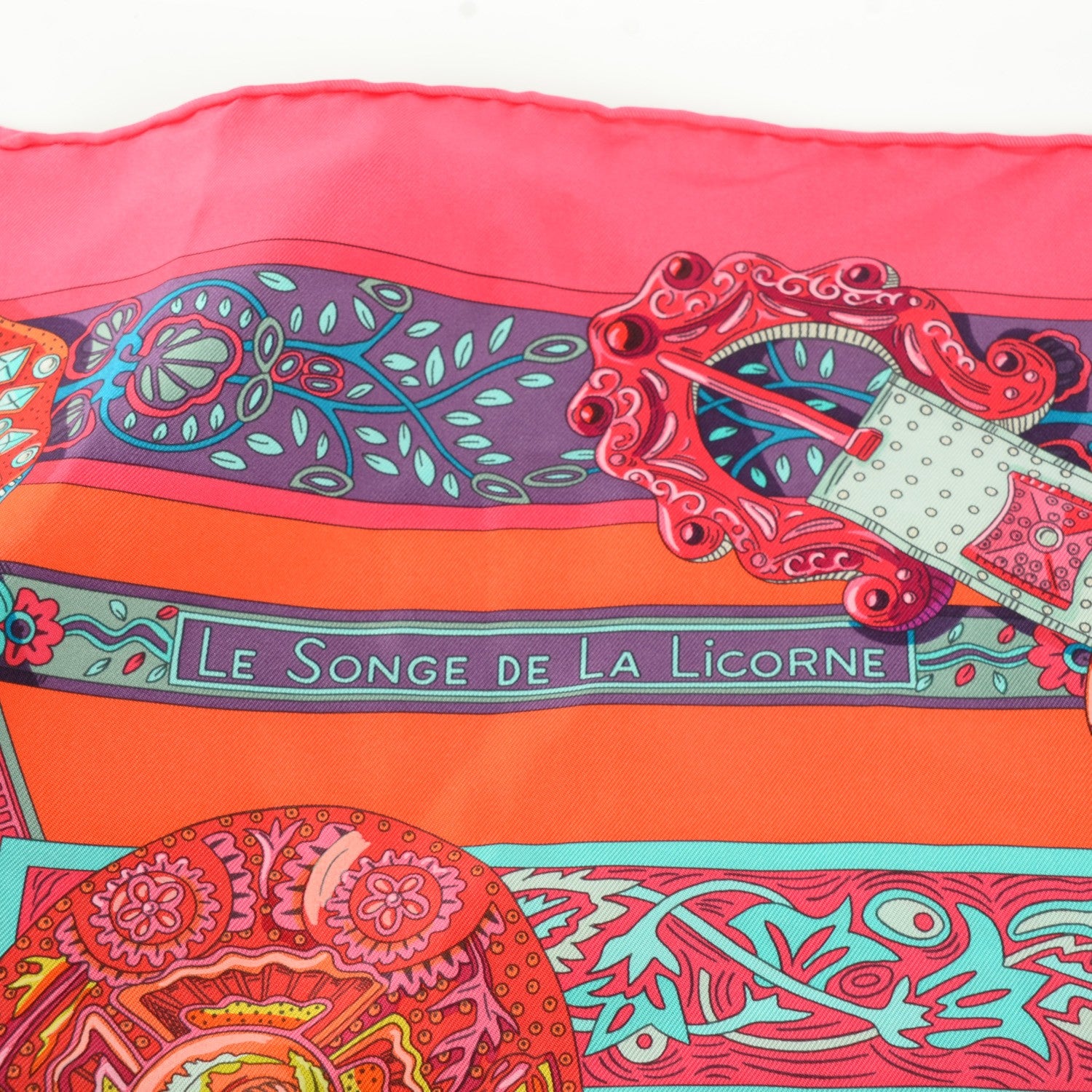 Hermes Silk Le Songe De La Licorne Scarf 90 6 of 7