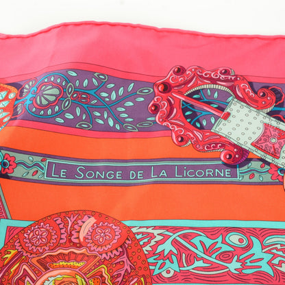 Hermes Silk Le Songe De La Licorne Scarf 90 6 of 7