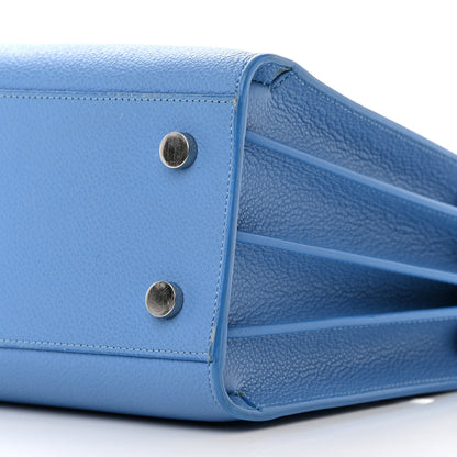 Saint Laurent Grained Calfskin Baby Sac De Jour Blue Clair 10 of 19