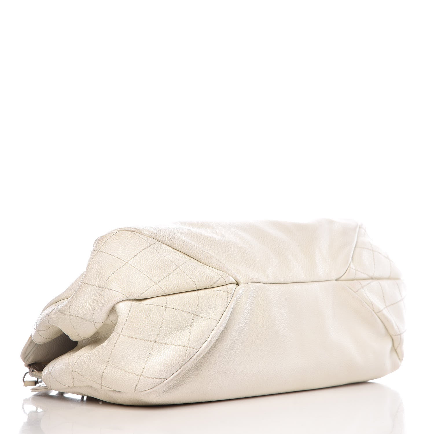 Chanel Caviar Quilted Timeless CC Bowler Bag White 4 of 18