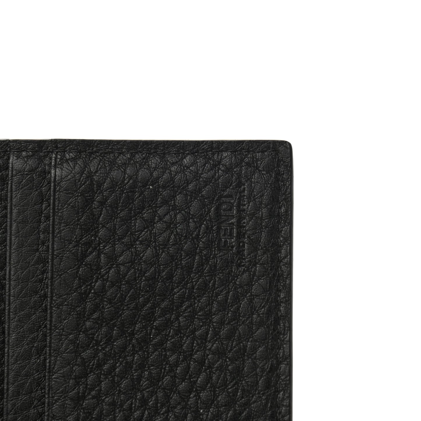 Cuoio Romano Monochrome Bi-Fold Wallet Black