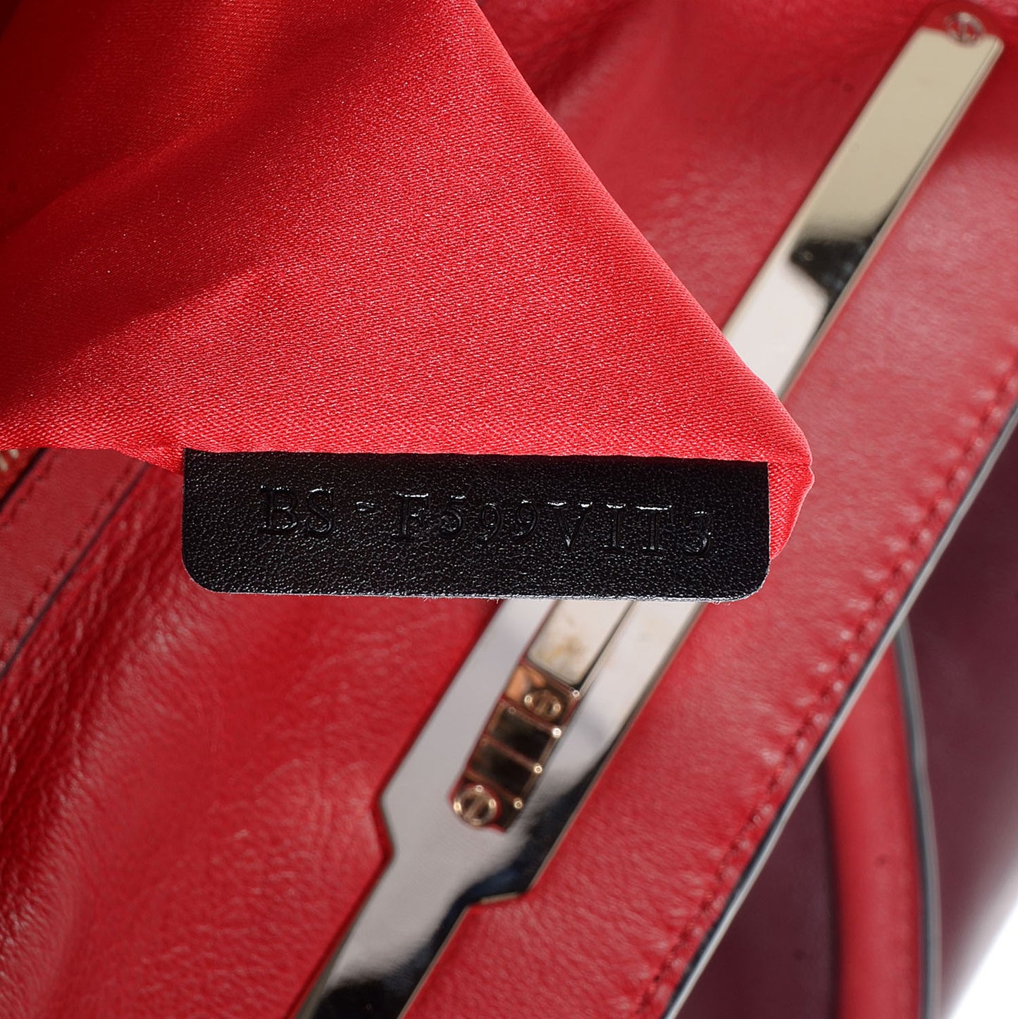 Leather Top Handle Tote Scarlet
