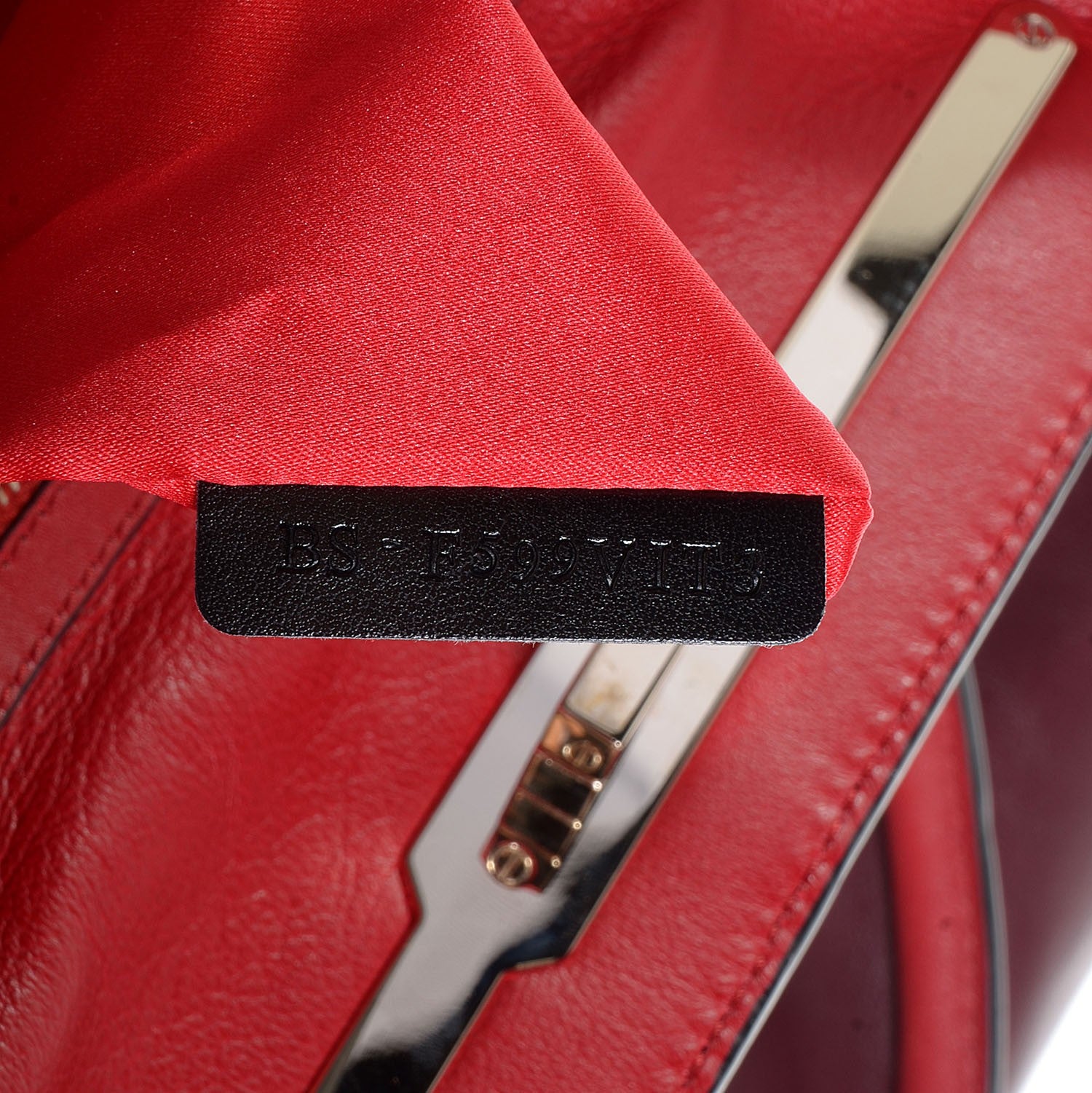 Valentino Garavani Leather Top Handle Tote Scarlet 7 of 9