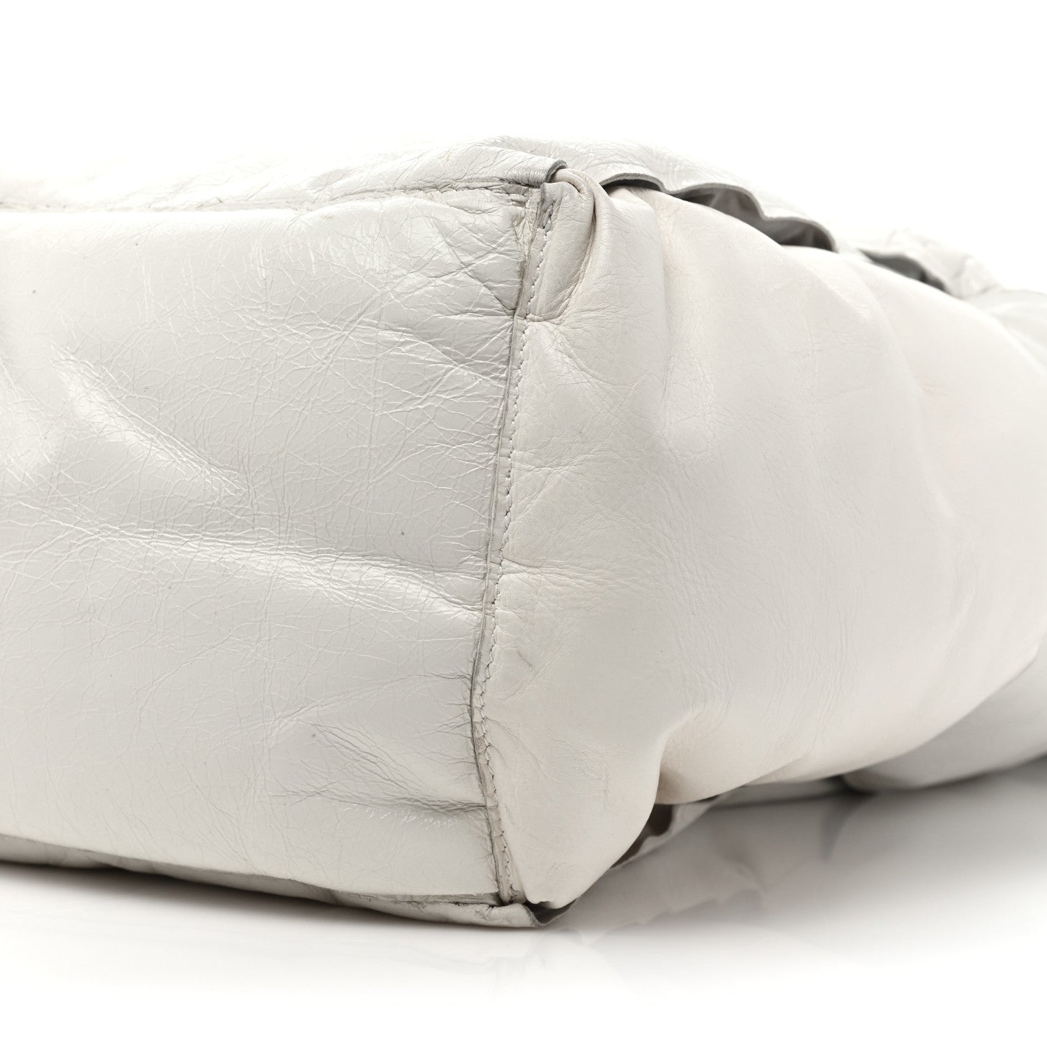 Bottega Veneta Lambskin Intrecciato The Squash Padded Tote Chalk 7 of 21