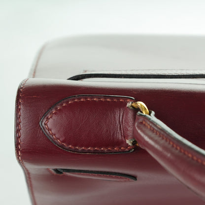 Hermes Box Kelly Sellier 28 Rouge H 8 of 30