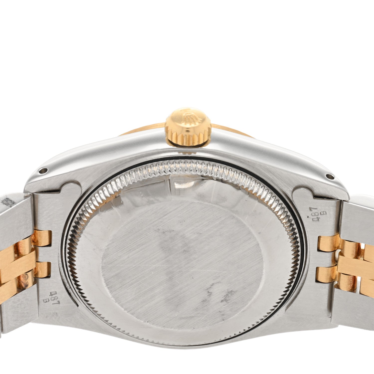 Rolex Stainless Steel 18K Yellow Gold 31mm Oyster Perpetual Datejust Watch White Roman 68273 4 of 4