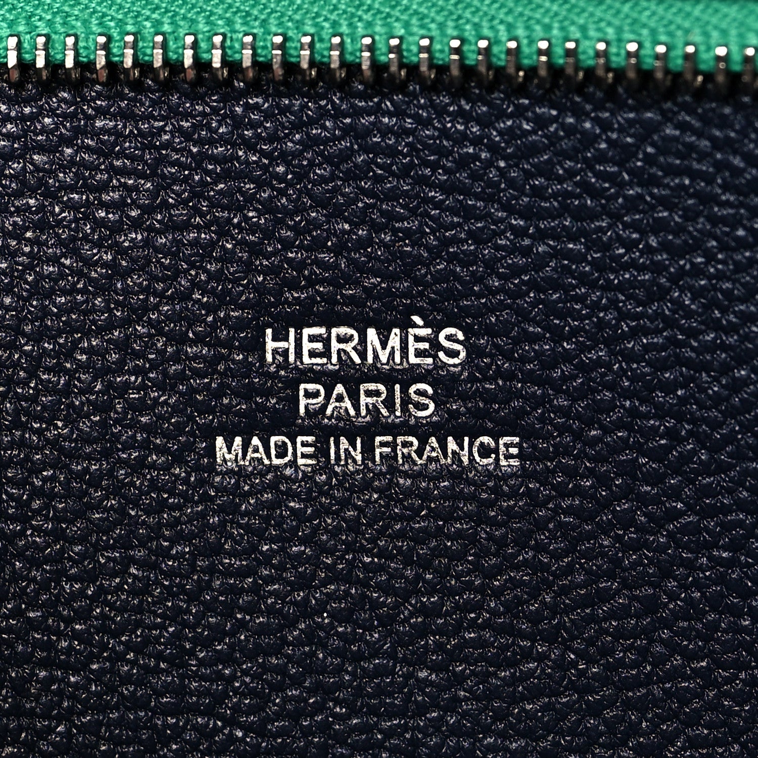 Hermes Togo Verso Backpocket Pouch 30 Menthe Indigo 6 of 7