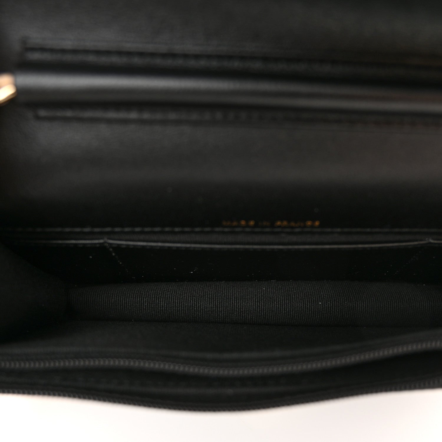 Chanel Lambskin Quilted Flap Phone Holder With Chain Black Beige Black Beige 5 of 12