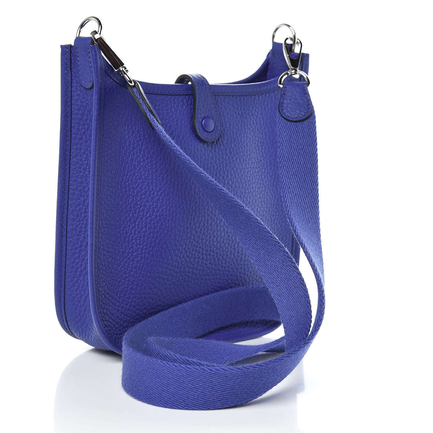 Hermes Taurillon Clemence Evelyne TPM Bleu Electrique 3 of 10