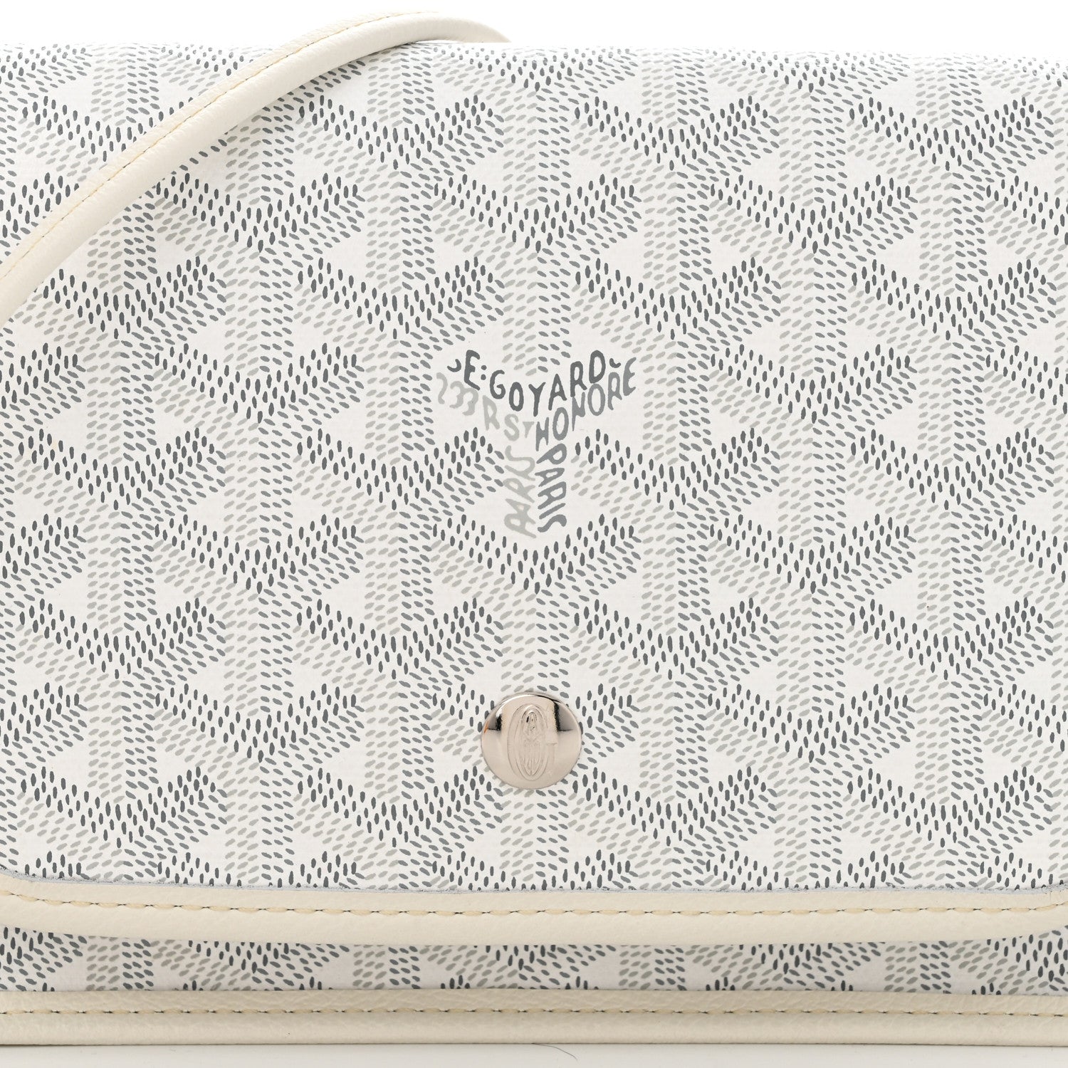 Goyard Goyardine Plumet Wallet Clutch White 7 of 9