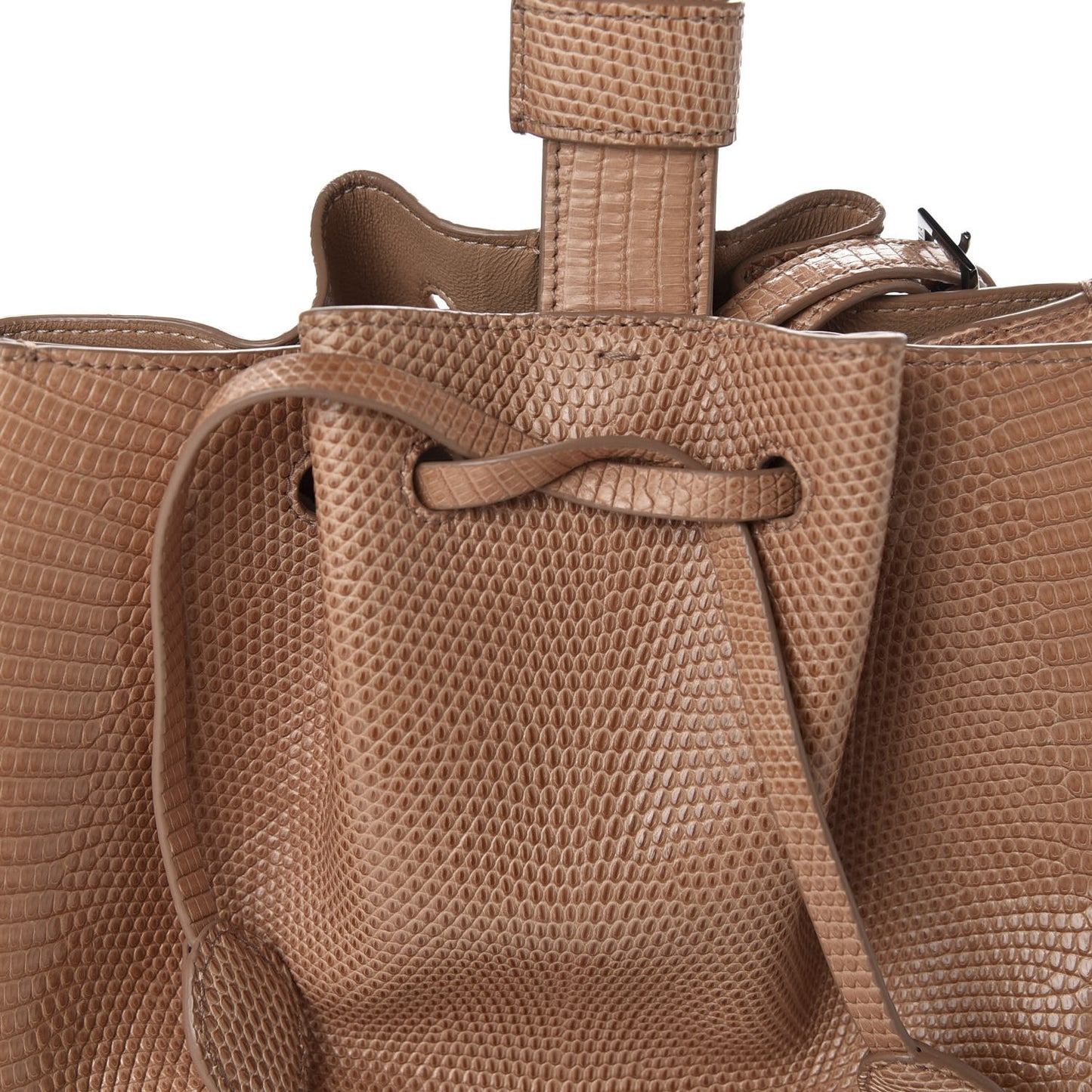 Lizard Rose-Marie 19 Bag Dark Beige