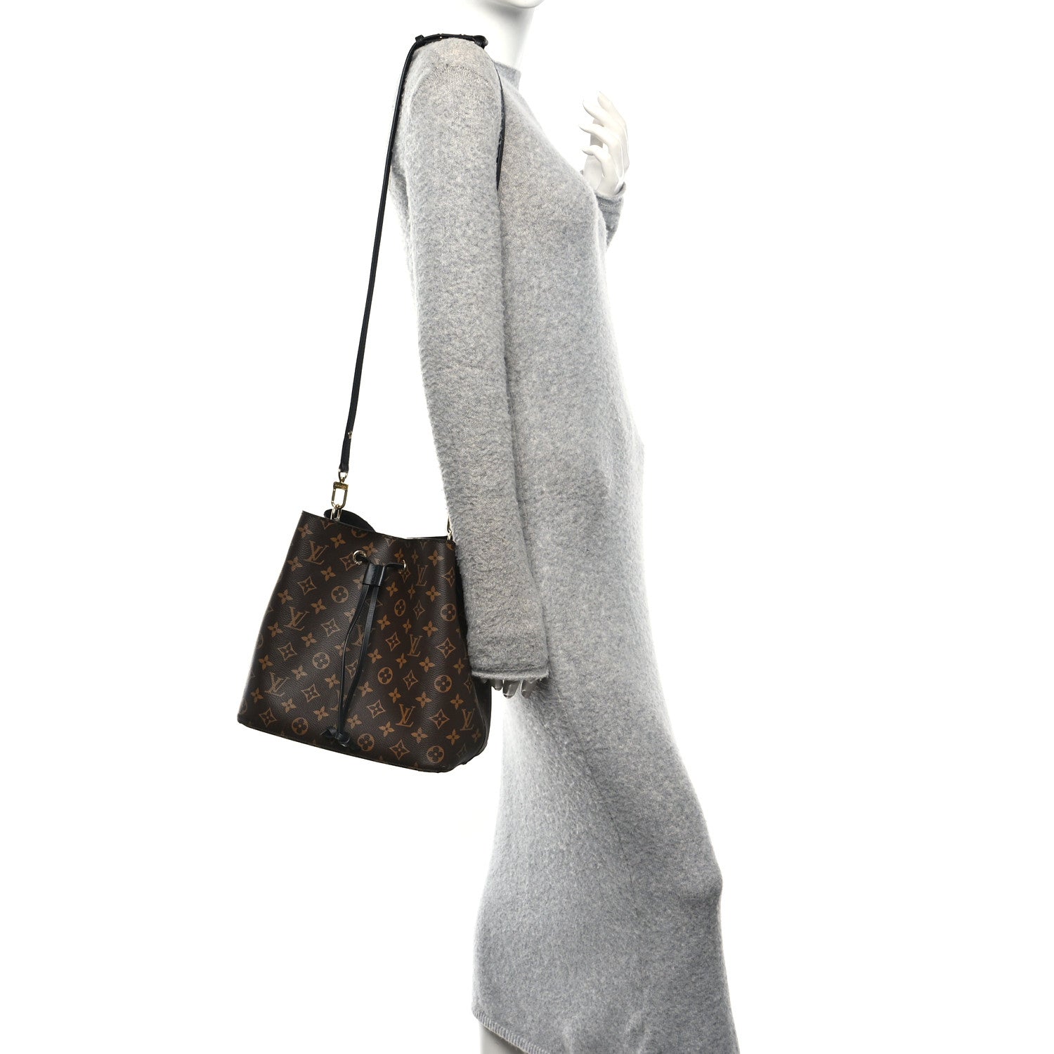 Louis Vuitton Monogram Neonoe MM Black 2 of 9