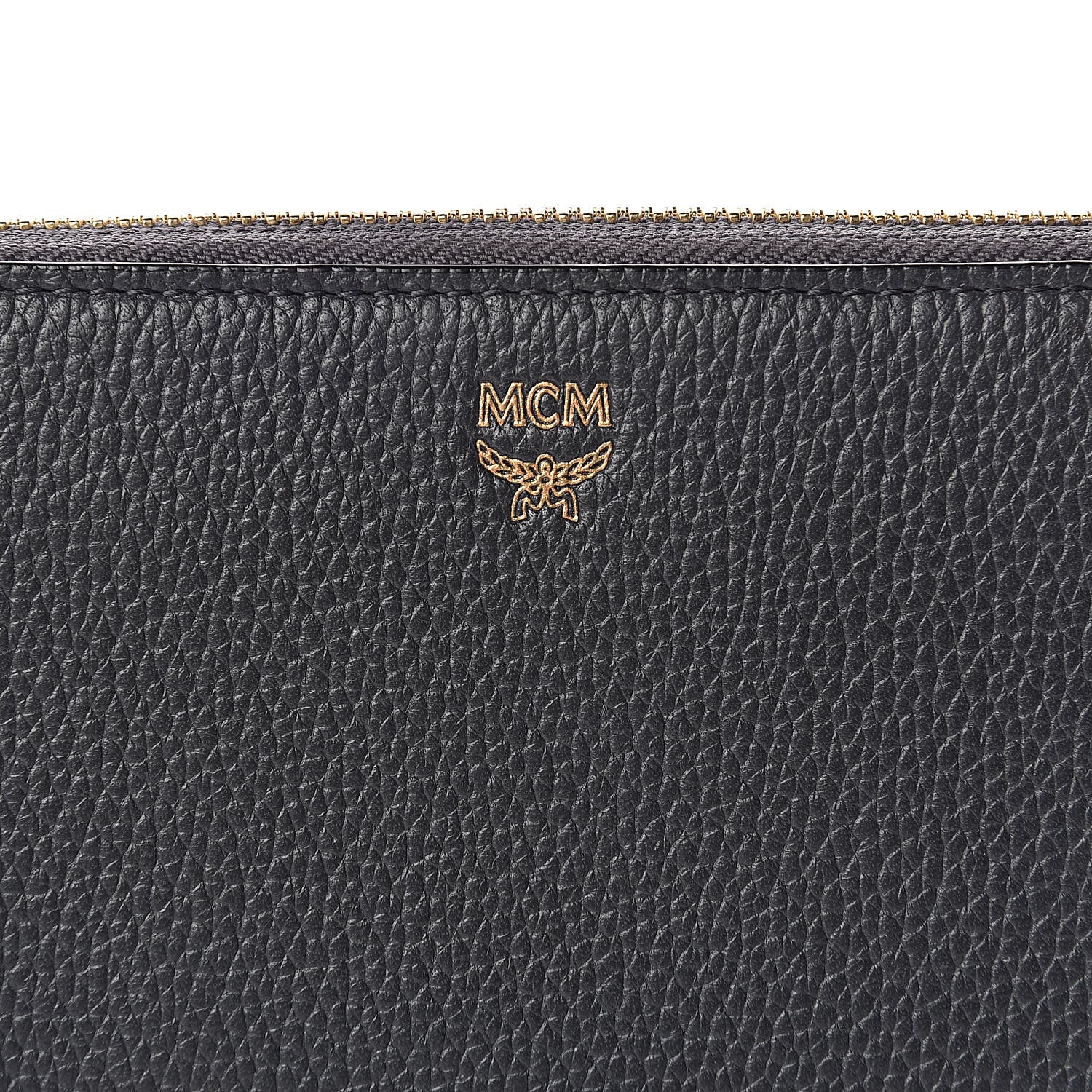 MCM Calfskin Fontanellas Park Avenue Milla Zip Around Wallet Phantom Grey 6 of 7