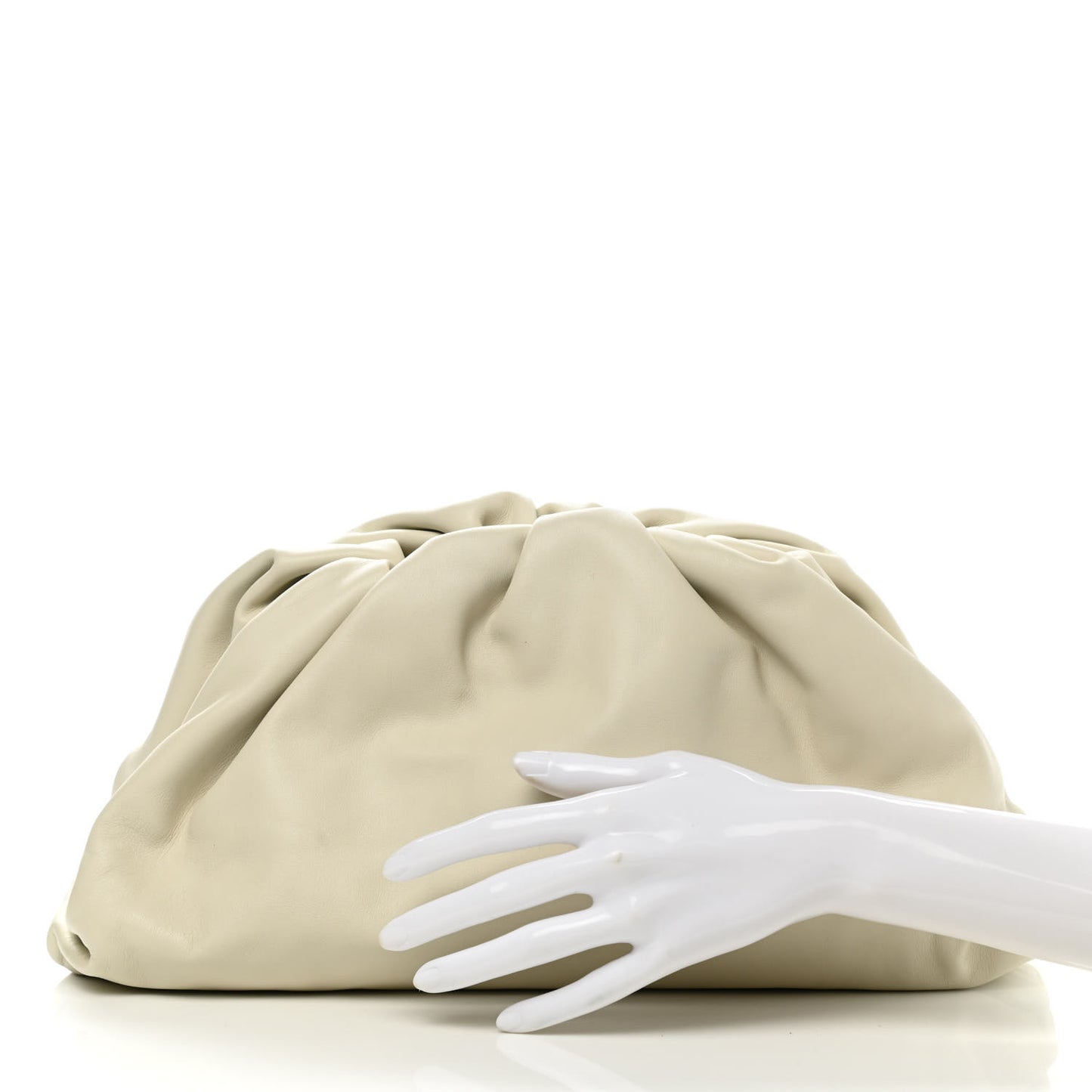 Smooth Butter Calf The Pouch Oversized Clutch Plaster