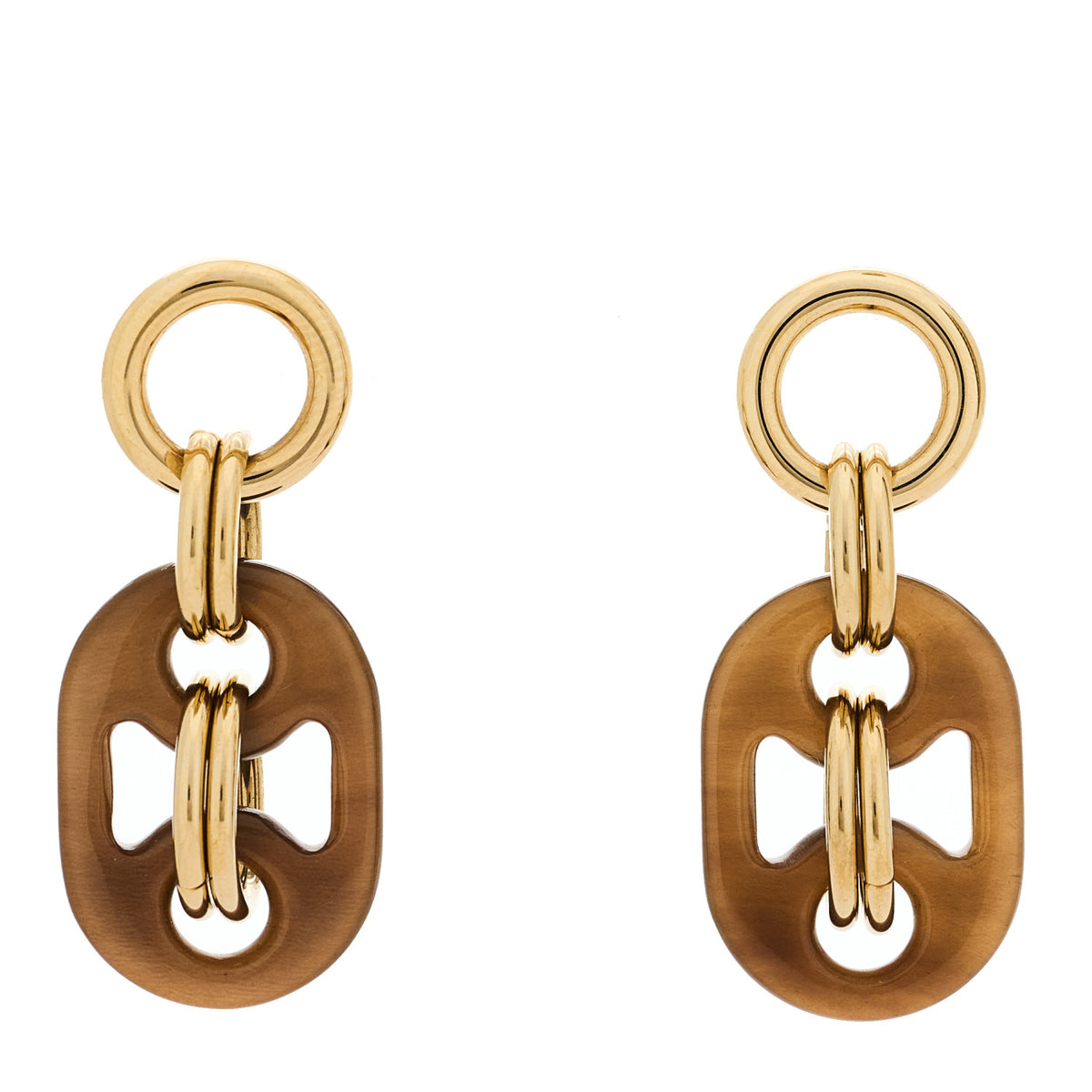 Hermes Permabrass Horn Small Eurydice Earrings 1 of 5