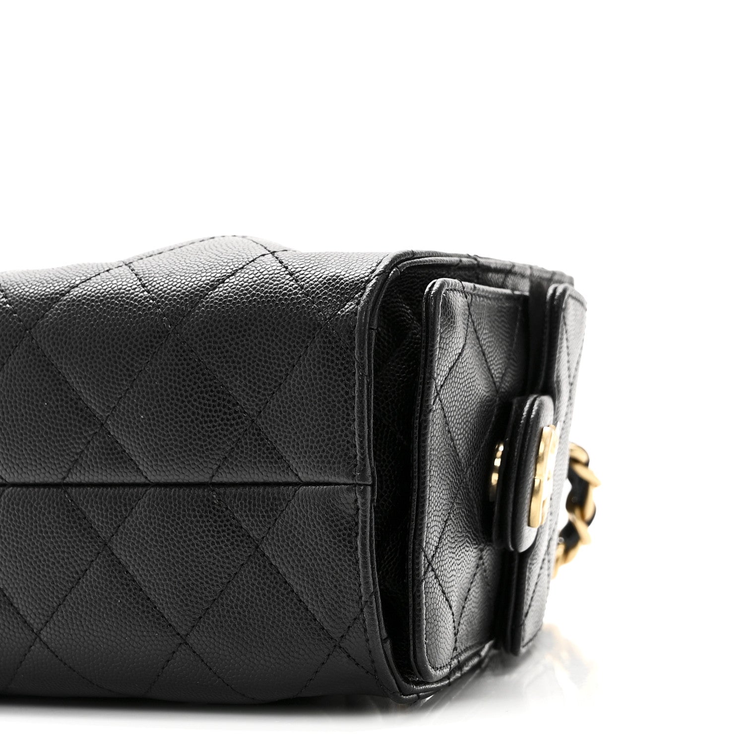 Chanel Caviar Quilted Mini Chanel 25 Handbag Black 9 of 10