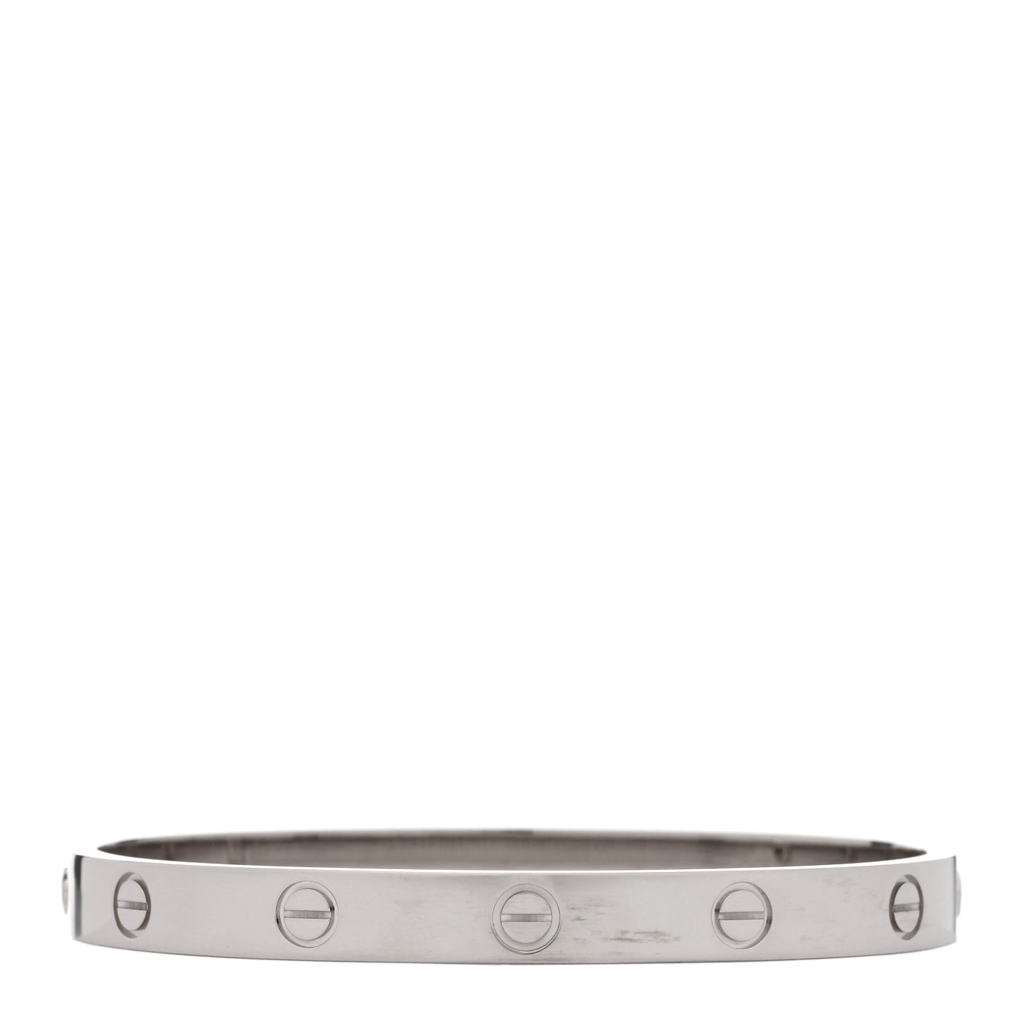 18K White Gold LOVE Bracelet 17