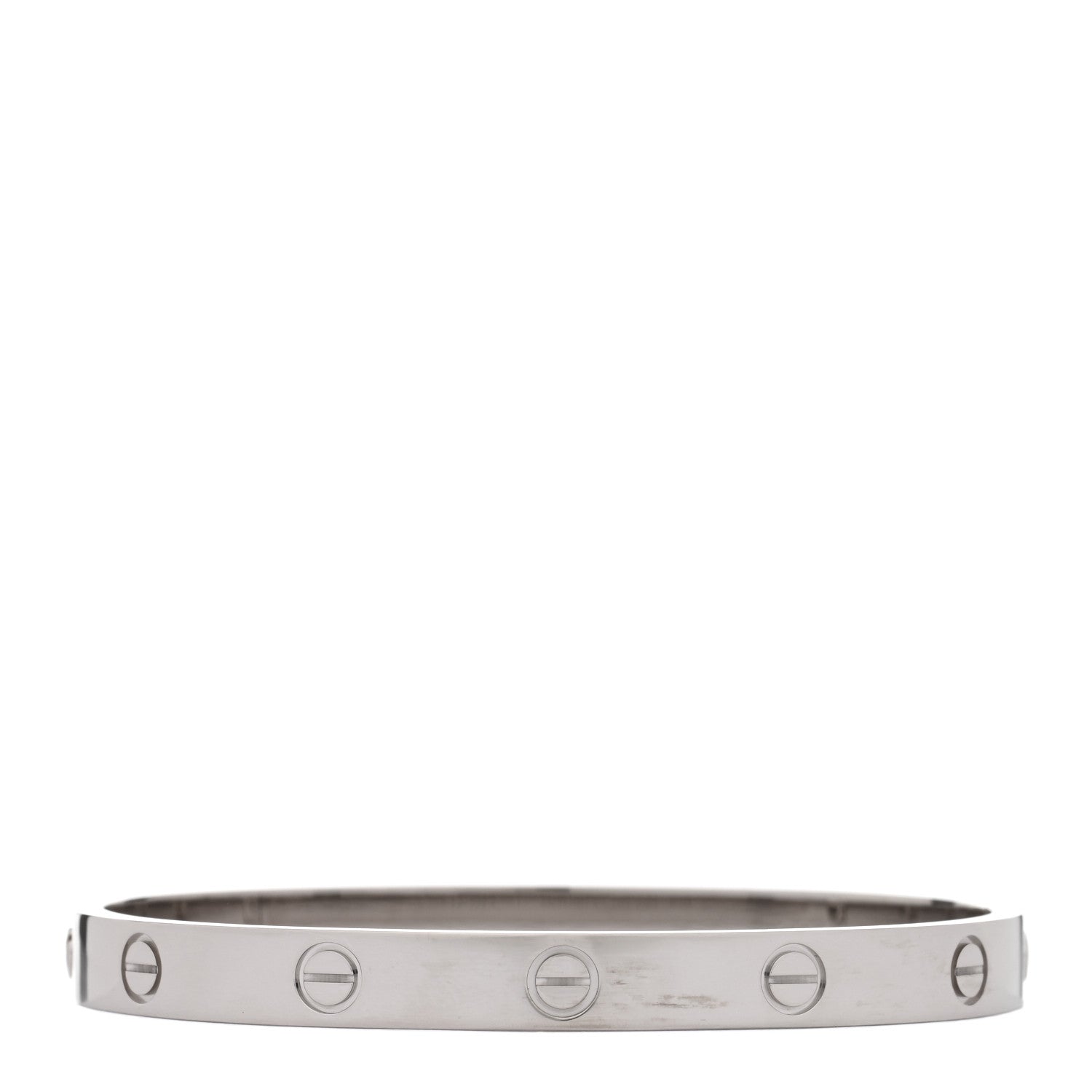 Cartier 18K White Gold LOVE Bracelet 17 2 of 7