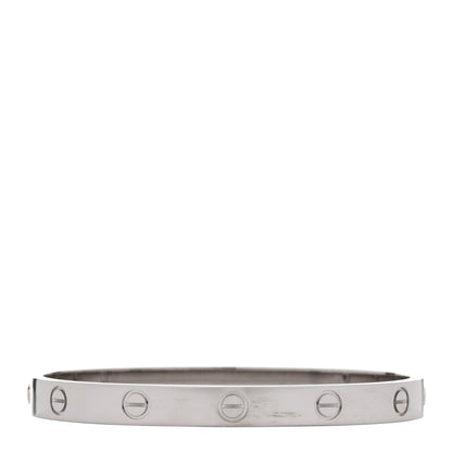 Cartier 18K White Gold LOVE Bracelet 17 2 of 7
