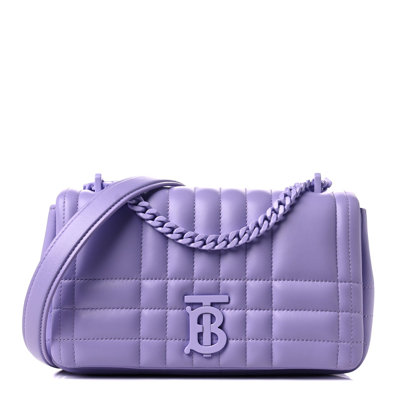 Burberry Lambskin Quilted Small Lola Bag Soft Violet 1 of 8