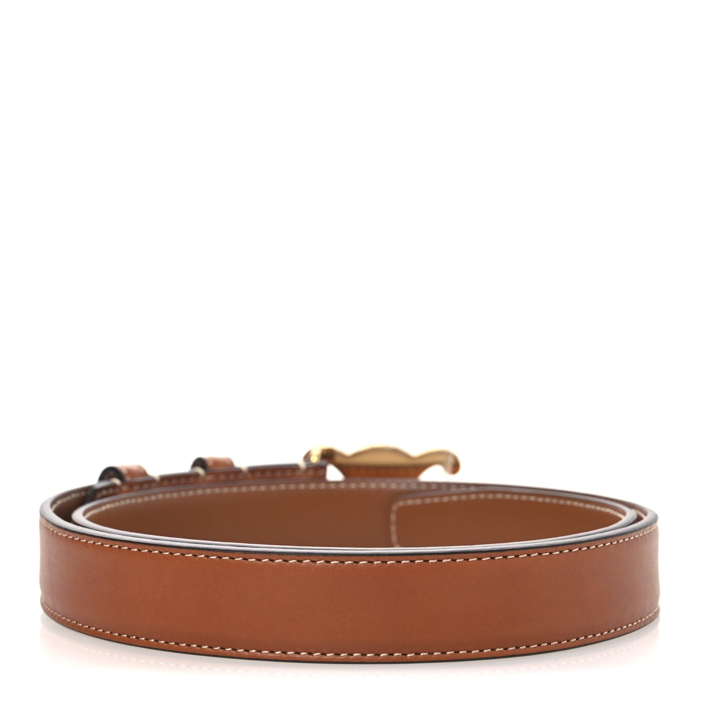 Box Calfskin Medium 25mm Triomphe Belt 75 30 Tan