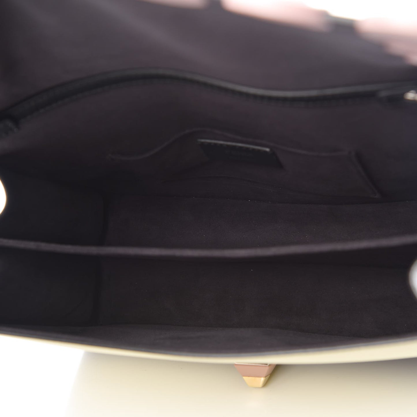 Vitello Liberty Lucido Pequin Inlay Studded Kan I Shoulder Bag Black Multicolor