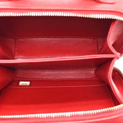 Chanel Caviar Quilted Small CC Filigree Vanity Case Red 5 of 10