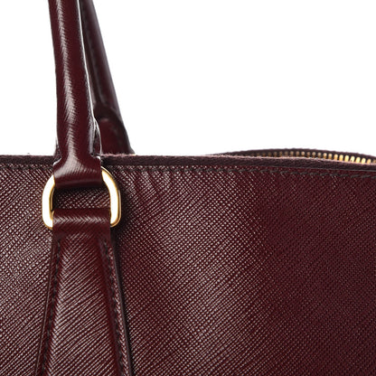 Prada Saffiano Lux Extra Large Galleria Double Zip Tote Granato 9 of 13