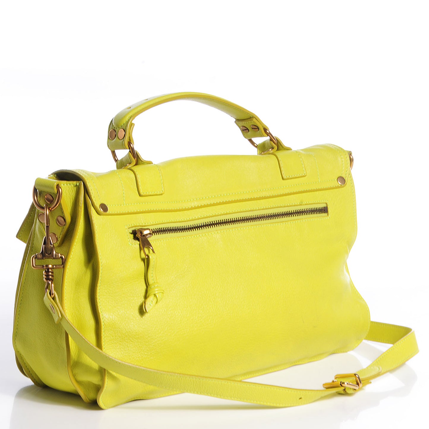 Lambskin PS1 Medium Satchel Lemon