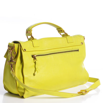 Proenza Schouler Lambskin PS1 Medium Satchel Lemon 7 of 14