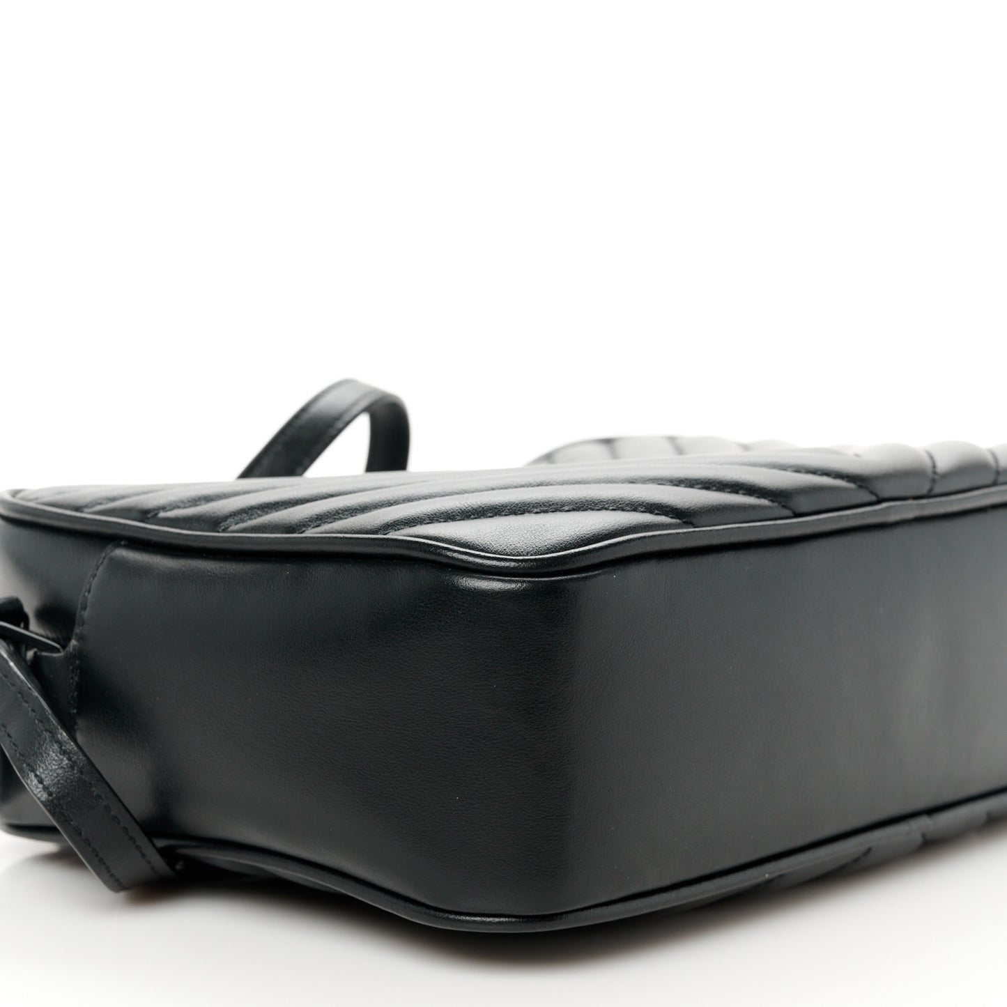 Calfskin Matelasse Monogram Monochrome Lou Camera Bag Black