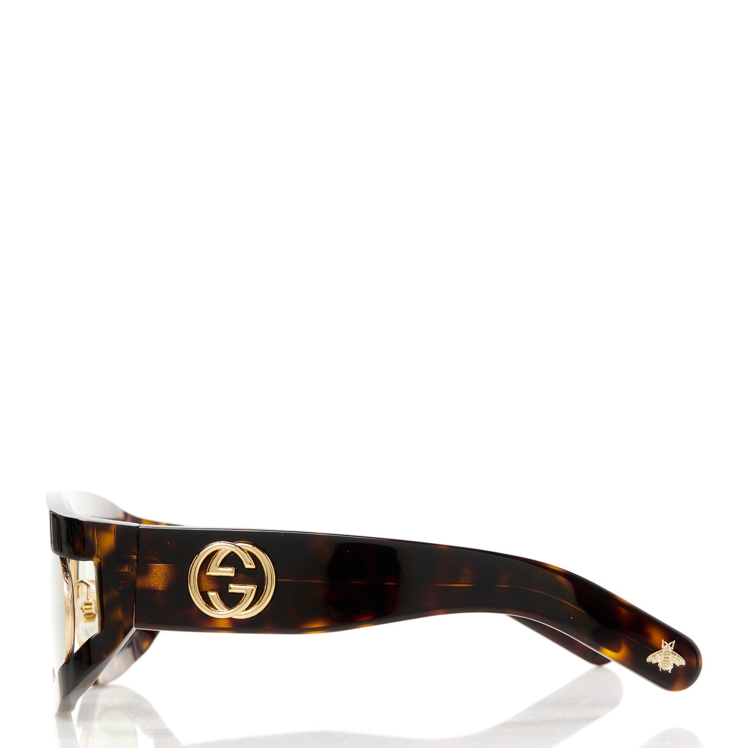 Gucci Oval Sunglasses GG0233S Tortoiseshell Avana Green 3 of 8