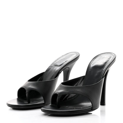 Givenchy Calfskin Thong-Strap Sandals Mules 39 Black 3 of 9