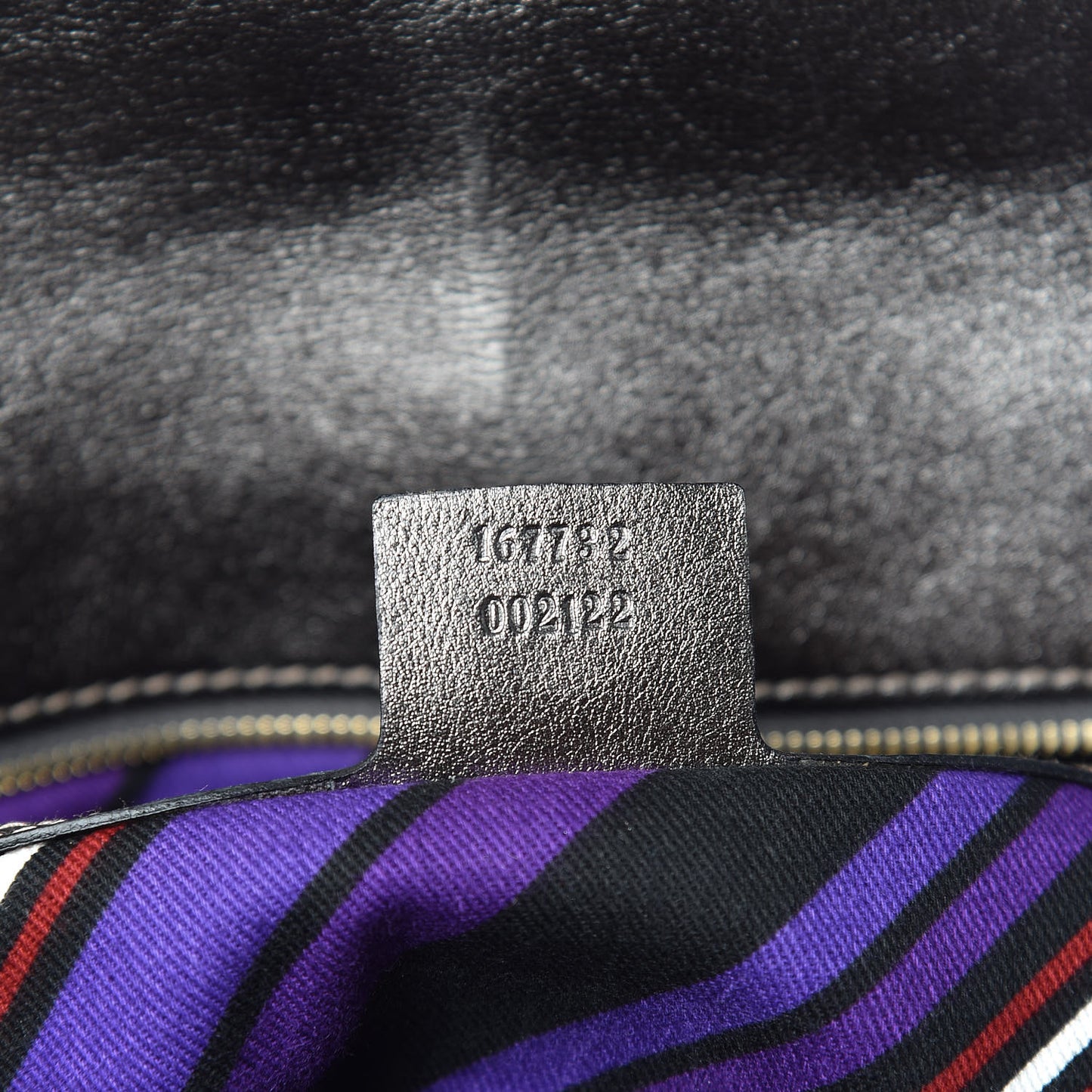 Guccissima Britt Tassel Shoulder Bag Gunmetal