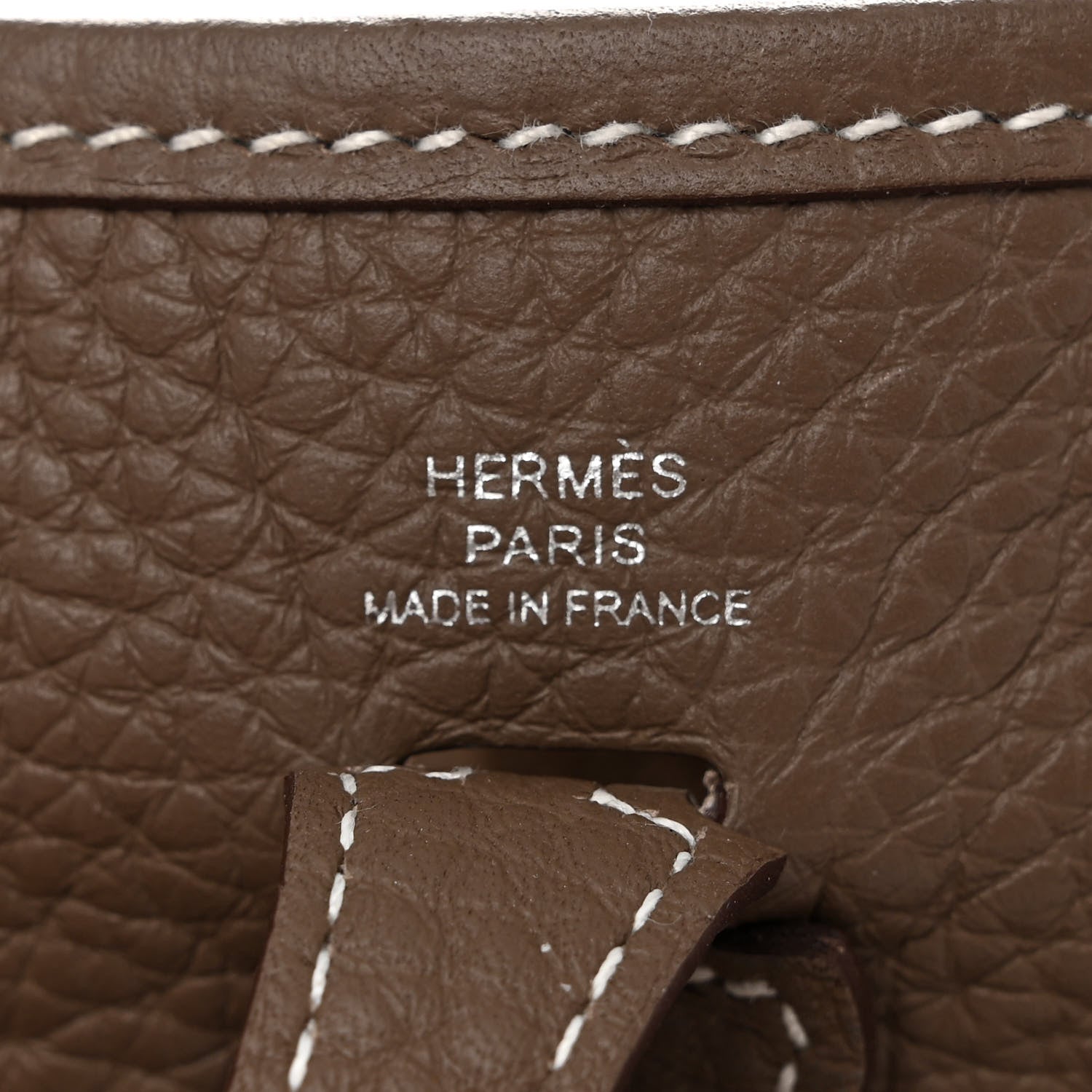 Hermes Taurillon Clemence Amazone Evelyne TPM Etoupe Bleu Indigo 6 of 10