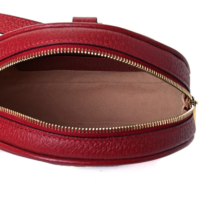 Gucci GG Supreme Monogram Web Flora Mini Ophidia Round Backpack Red 5 of 10