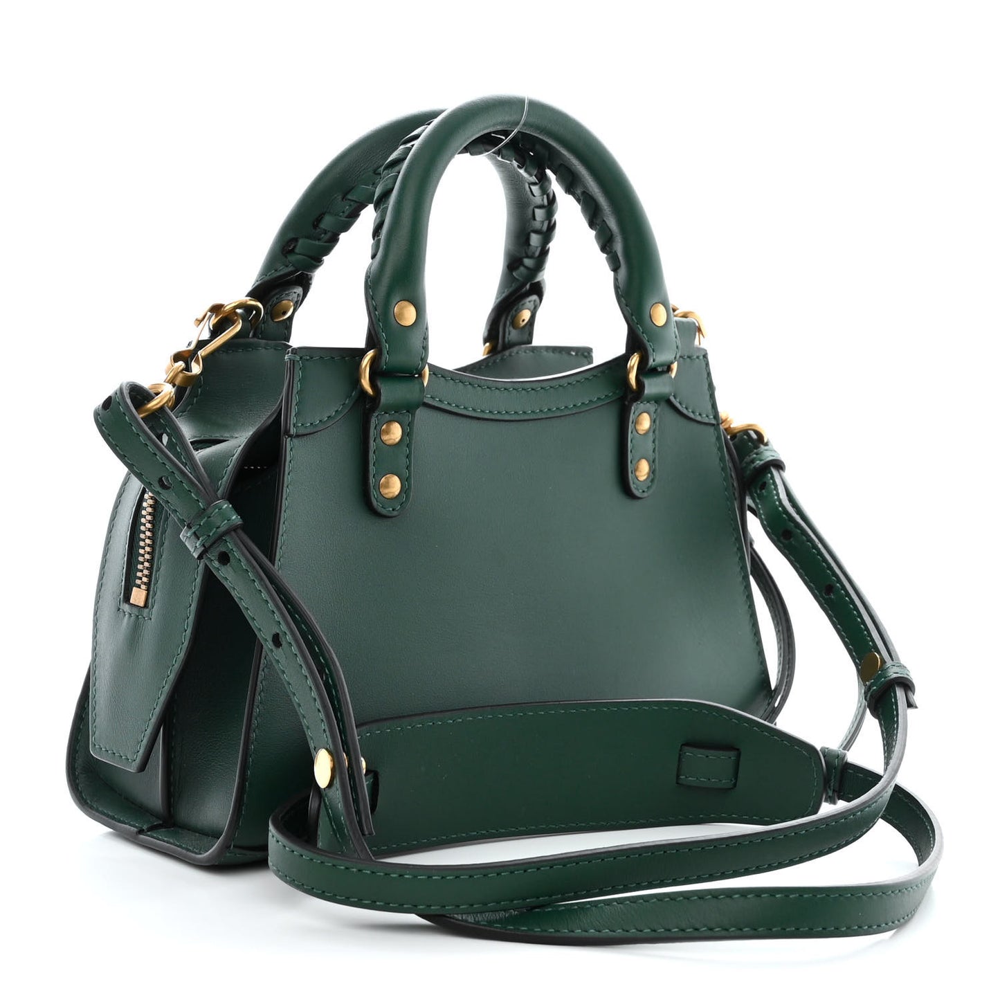Smooth Calfskin Neo Classic Gold Hardware Mini City Forest Green
