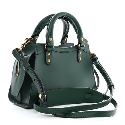 Balenciaga Smooth Calfskin Neo Classic Gold Hardware Mini City Forest Green 3 of 12