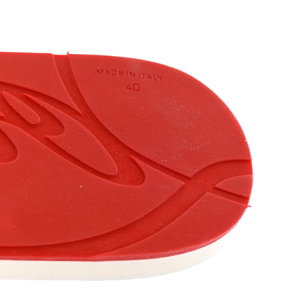 Christian Louboutin Rubber Spike Bengale Loubi Donna Flip Flop 40 White Multicolor 11 of 13