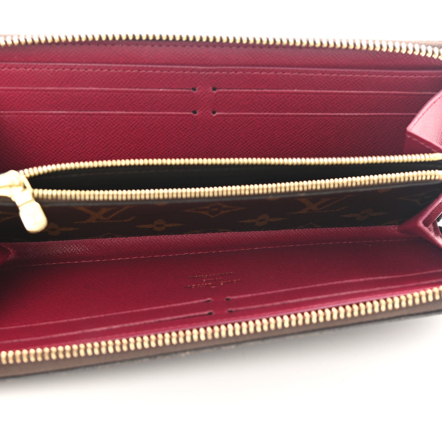 Monogram Clemence Wallet Fuchsia