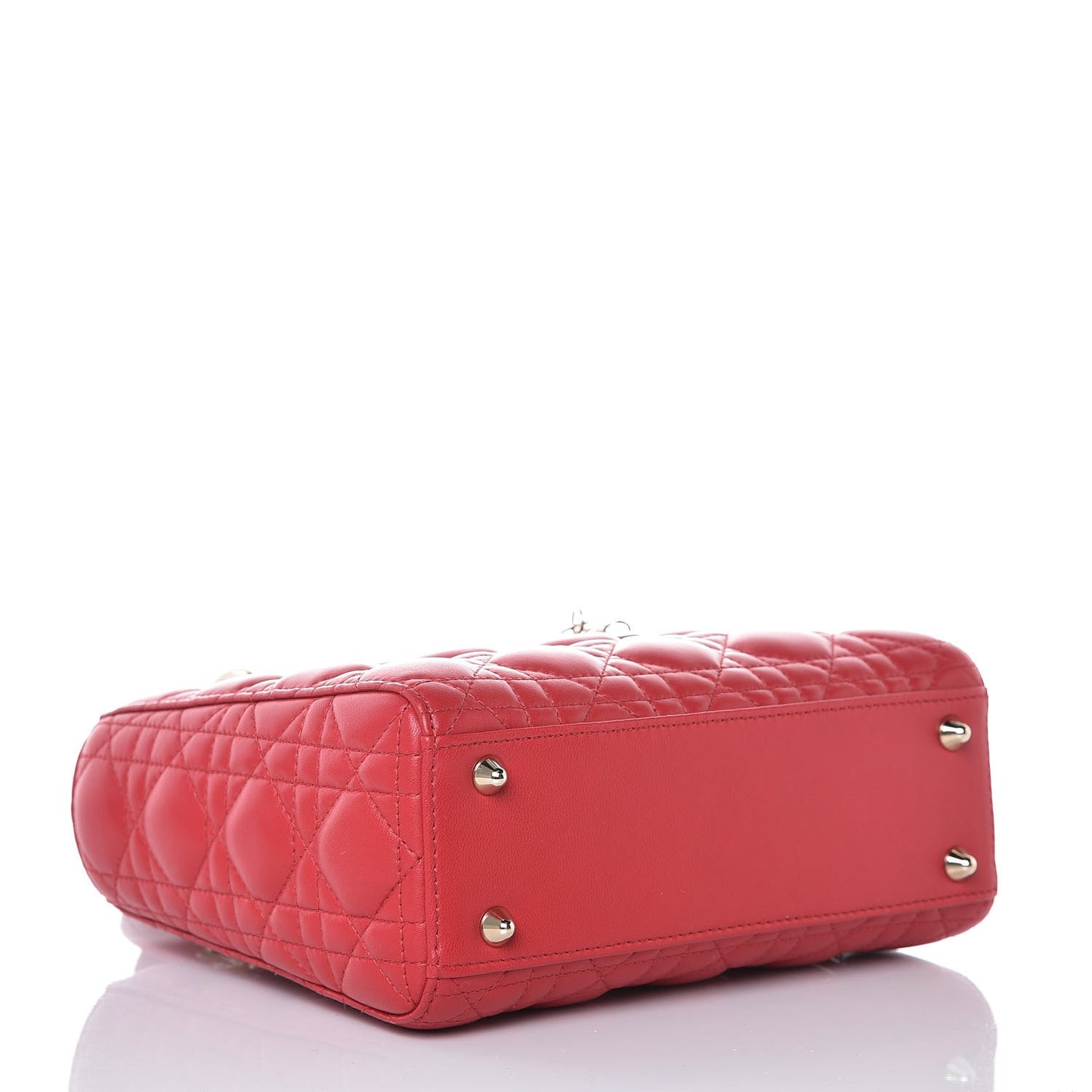Lambskin Cannage Small My Lady Dior Red