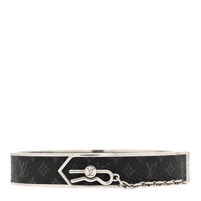 Louis Vuitton Monogram Eclipse Pin Lock Bracelet L 1 of 5